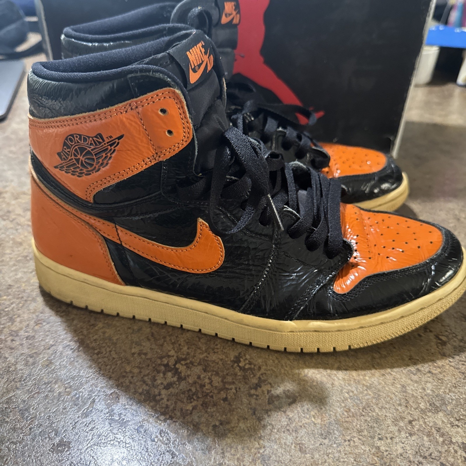 Size 10 - Jordan 1 Retro Og High Shattered Backboard 3.0 No Box